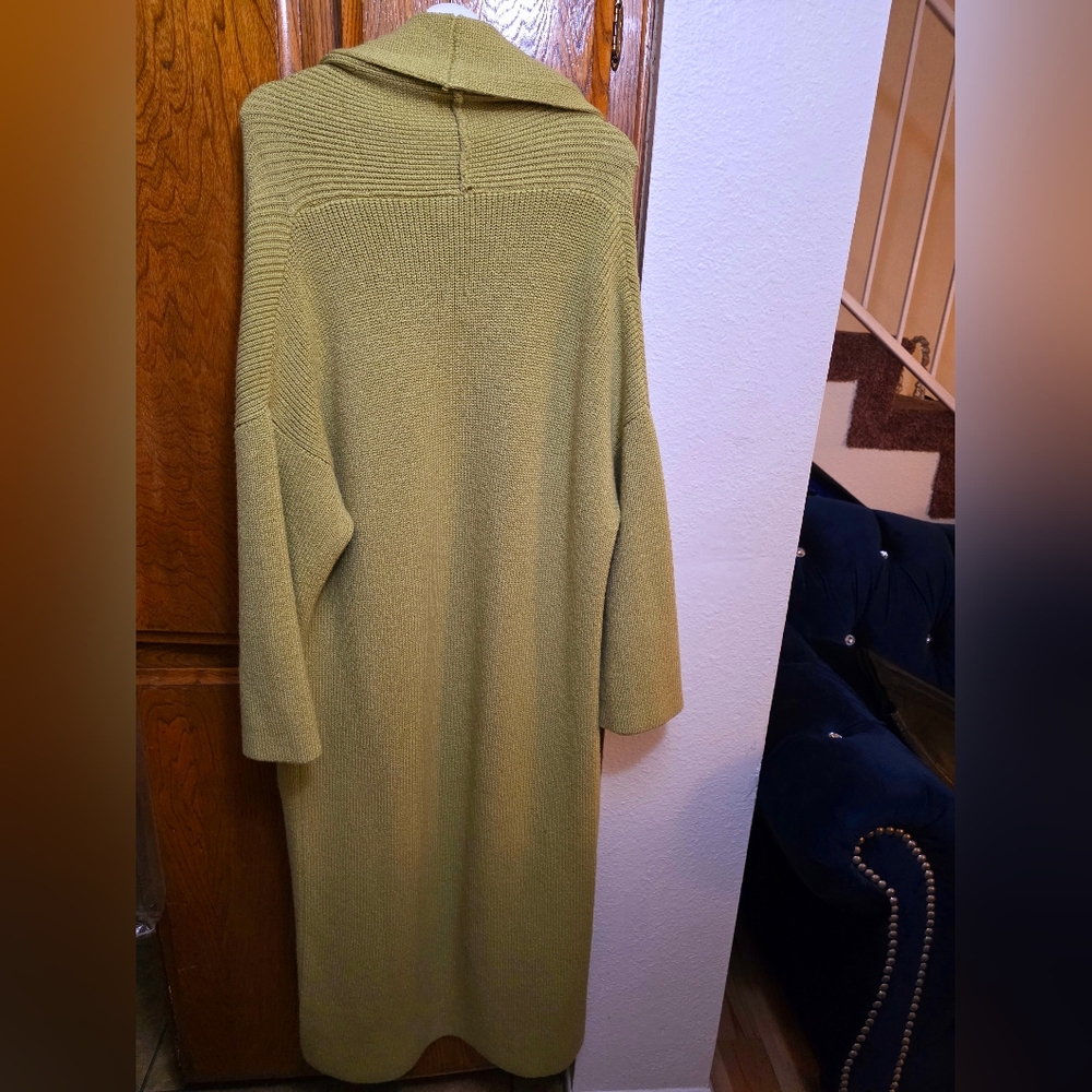 NOUR HAMMOUR Janis Cardigan in Pistachio Green France Size 36 - Picture 7 of 12